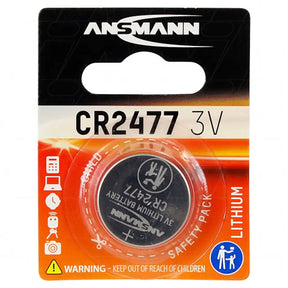 ANSMANN Lithium Coin Cell Battery 3V 1Ah CR2477