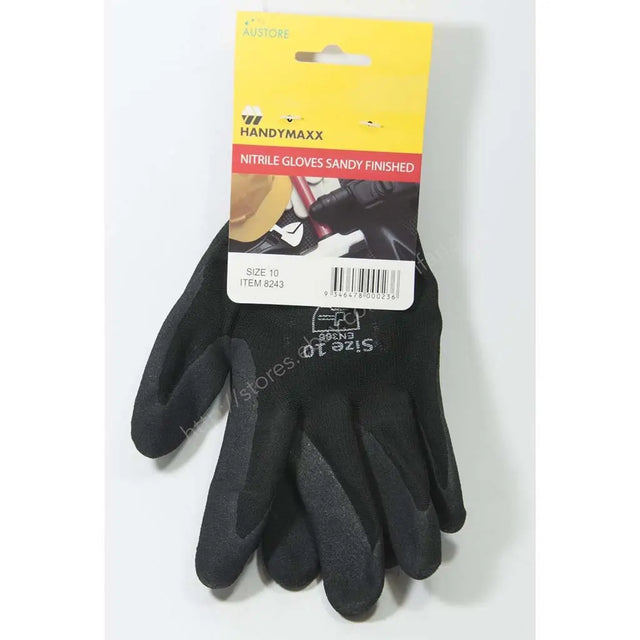AUSTORE Nitrile Gloves Sandy Finished Size 10 8243