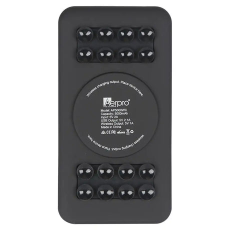 Aerpro 5W Wireless Charger & 5000mAh Power Bank AP5000WC