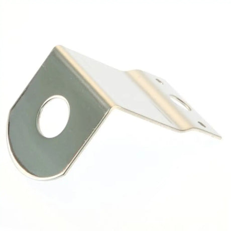 Metallic letter 'D' on a white background