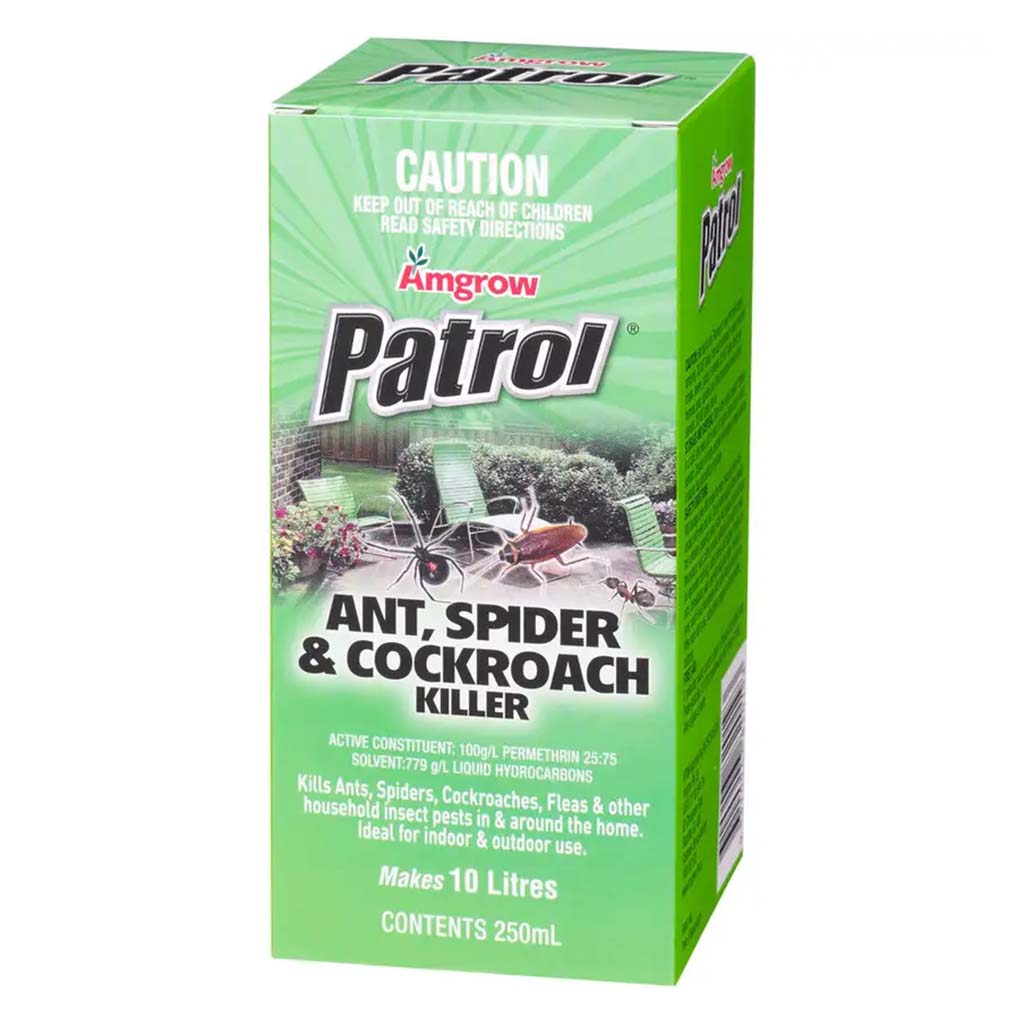 Amgrow Patrol Ant Spider & Cockroach Killer Concentrate 250ml
