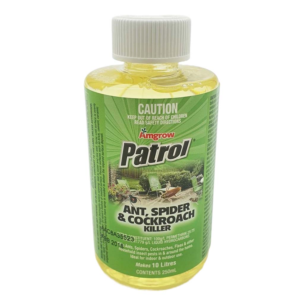 Amgrow Patrol Ant Spider & Cockroach Killer Concentrate 250ml