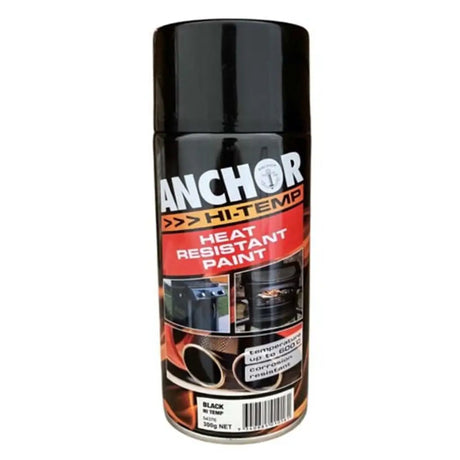 Anchor Hi-Temp heat resistant paint can on a white background