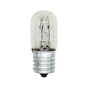 Clear light bulb on a white background