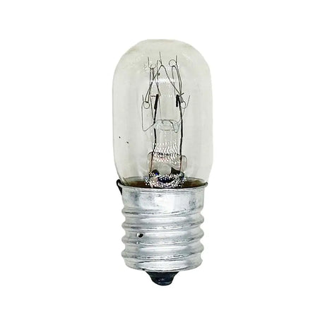 Clear light bulb on a white background