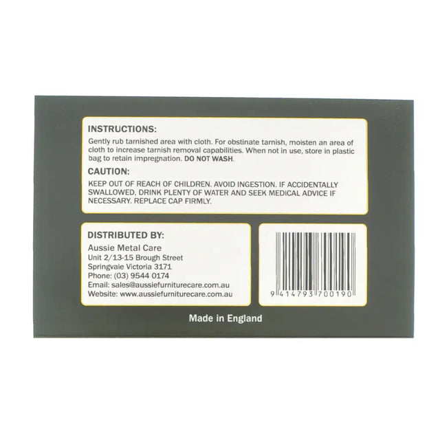 Back label with instructions and contact information on a white background