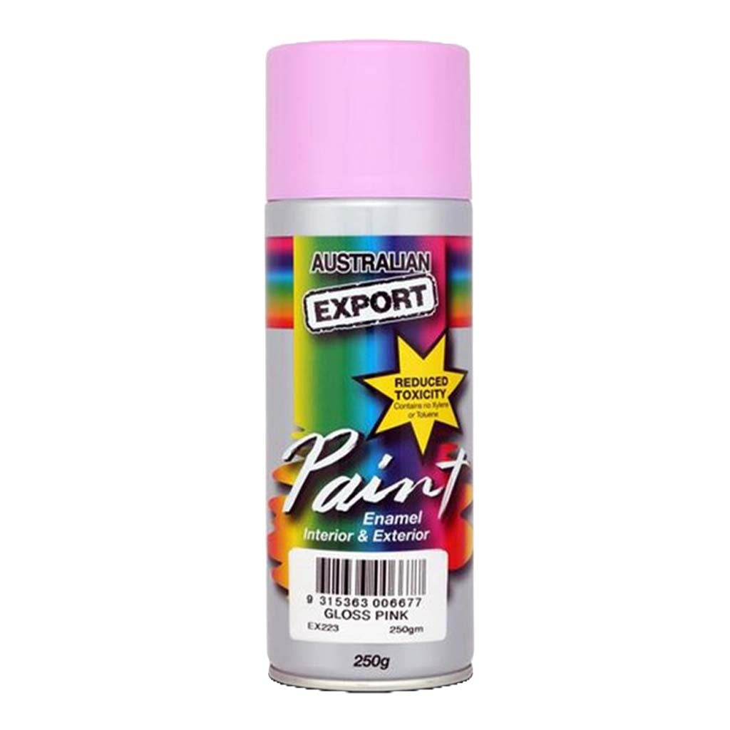 Australian Export Gloss Pink Enamel Spray Paint 250g