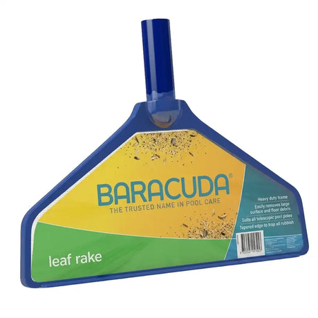 Baracuda leaf rake for pool care on a white background
