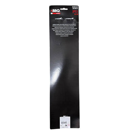 BBQ Metal Skewer Set 45cm 3Pcs