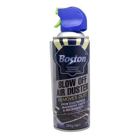 Boston blow off air duster can on a white background