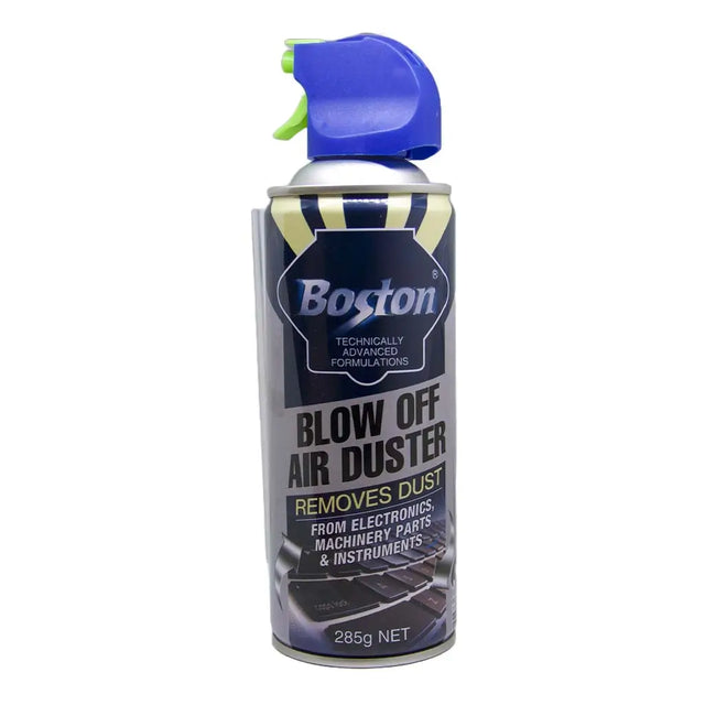 Boston blow off air duster can on a white background