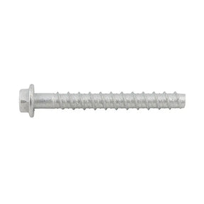 Metal screw on a white background