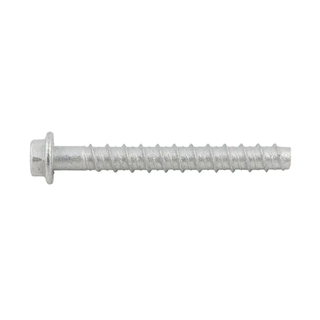 Metal screw on a white background
