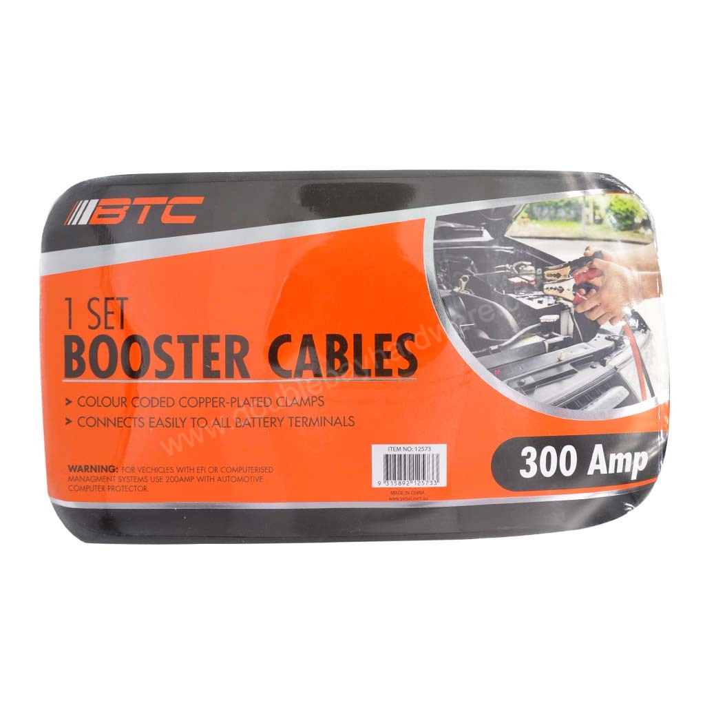 BTC Booster Cable Jump Lead 300Amp 12573