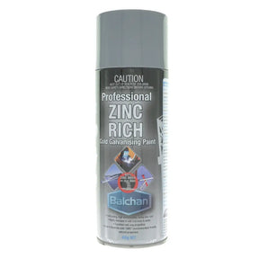 Can of Balchan Professional Zinc Rich Cold Galvanising Paint on a white background