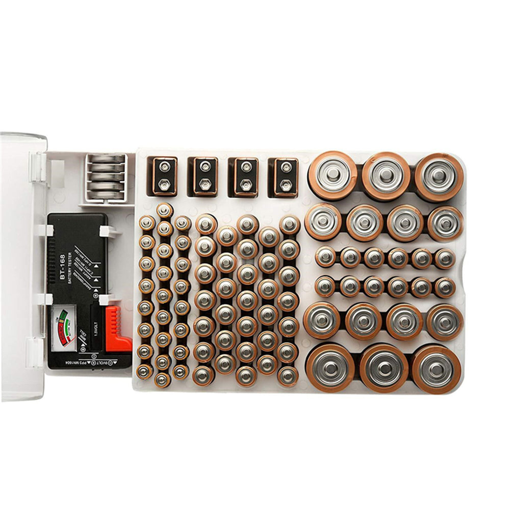 Battery Organizer with Free Battery Tester 
