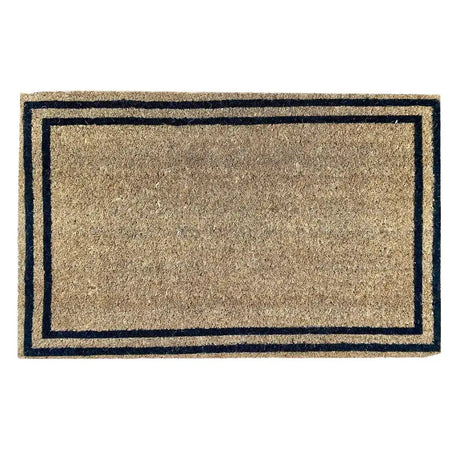 Bayliss Balmain Double Line door mat 50 x 80cm with two black rectangular border lines