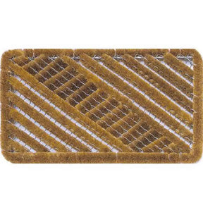 Rectangular brown filter on a white background