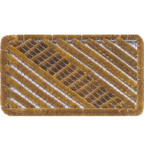 Rectangular brown filter on a white background