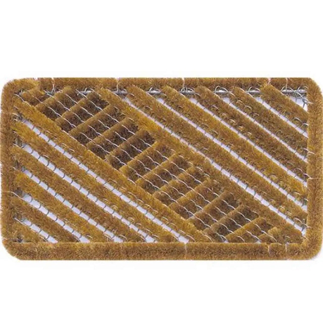 Rectangular brown filter on a white background