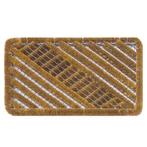 Rectangular brown scrubber pad on a white background