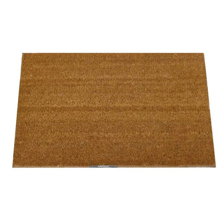Brown doormat on a white background