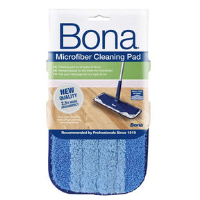 Bona microfiber cleaning pad packaging on a white background