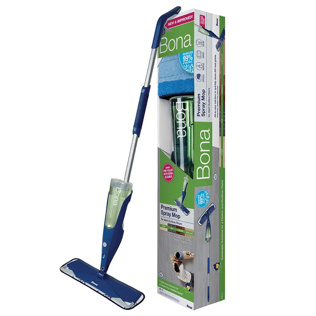 Bona spray mop with packaging on a white background