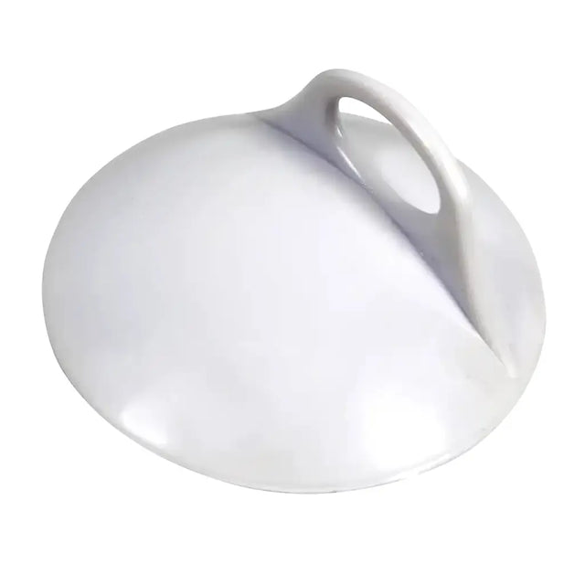 White ceramic teapot on a white background