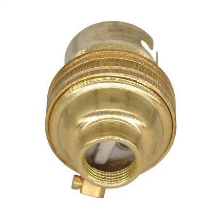 Brass fitting on a white background