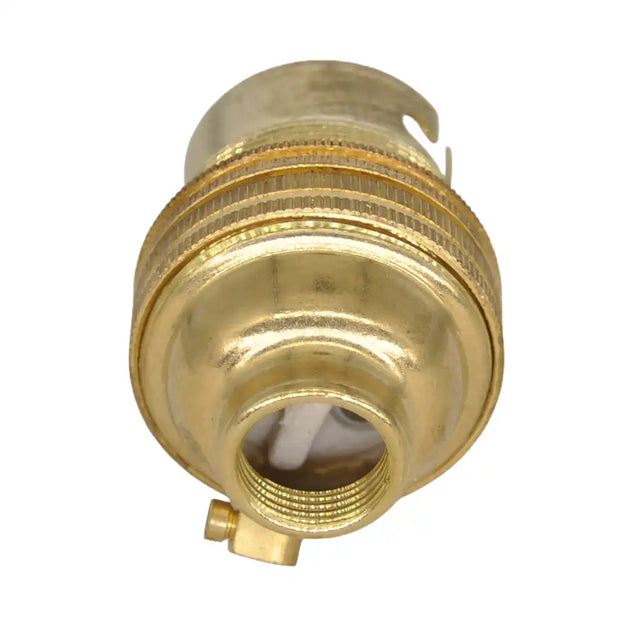 Brass fitting on a white background
