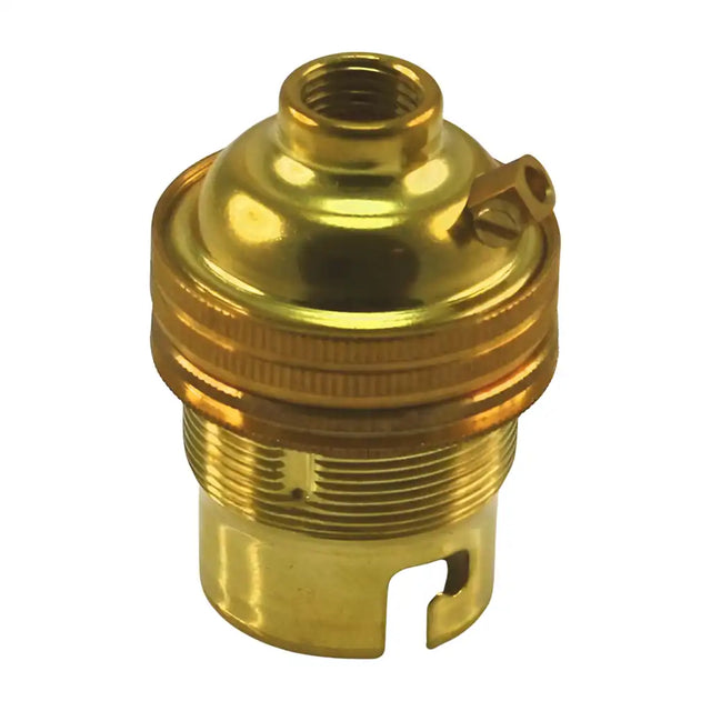 Brass Bayonet Lampholder B22 Base 10mm
