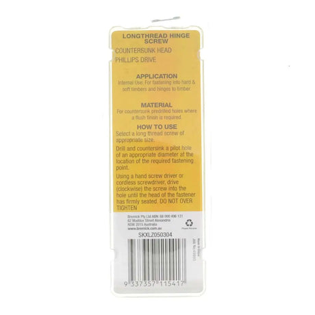 Product packaging with text and a barcode on a white background