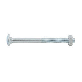 Bremick 3/8 X 2-1/2" Cup Head Bolt & Nut Zinc Plated