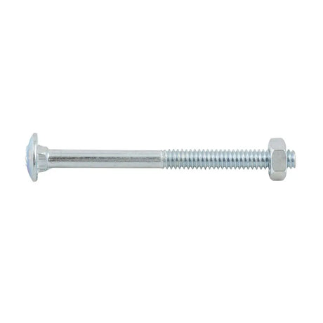 Bremick 3/8 X 2-1/2" Cup Head Bolt & Nut Zinc Plated