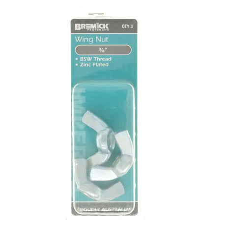Bremick wing nut packaging on a white background
