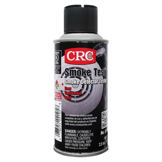 CRC Smoke Test smoke detector tester can on a white background