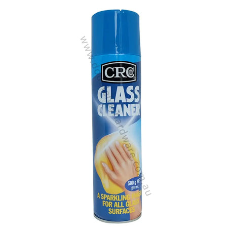 CRC glass cleaner can on a white background