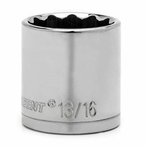 Chrome socket tool with 'Sgent' branding on a white background
