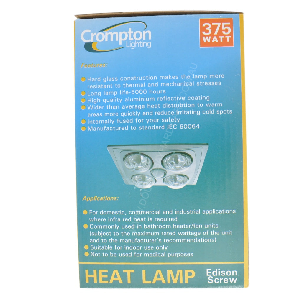 Crompton Infrared Heat Lamp E27 240V 375W 16089
