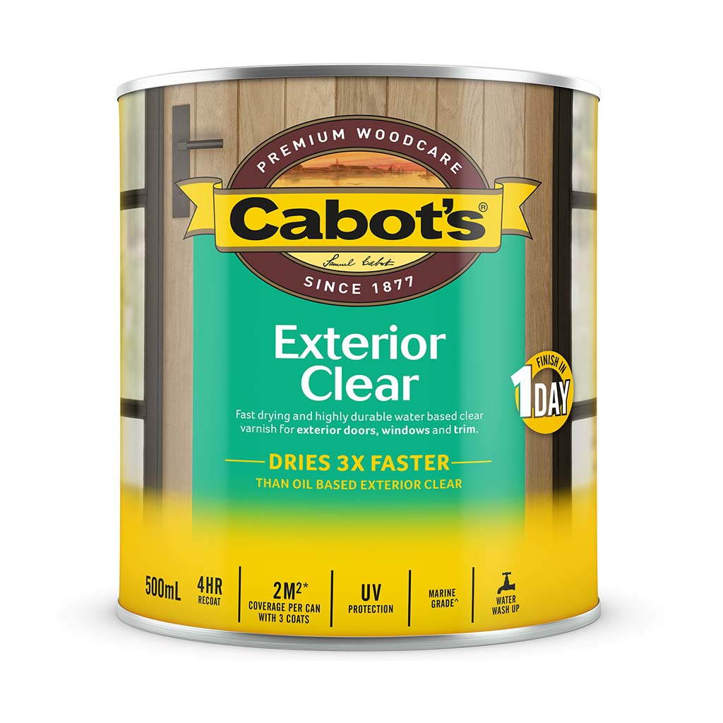 Cabot's Exterior Clear Water Base Satin 500ml