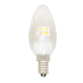 LED light bulb on a white background