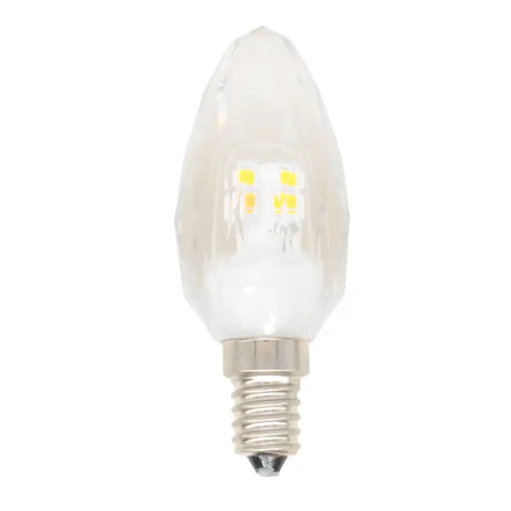 LED light bulb on a white background