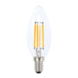 Candle Filament LED Light Bulb E12 12V 4W W/W