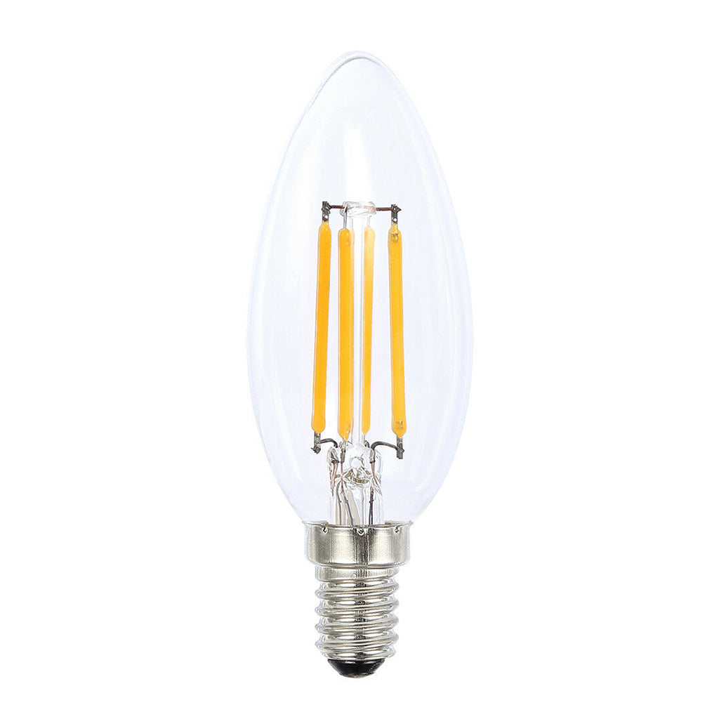 Candle Filament LED Light Bulb E14 12V 4W W/W