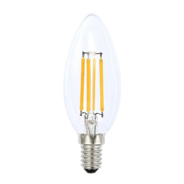 Candle Filament LED Light Bulb E14 24V 4W W/W