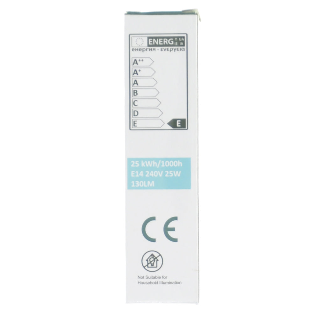 Casell GS1 Candle Incandescent Light Bulb E14 240V 25W Clear