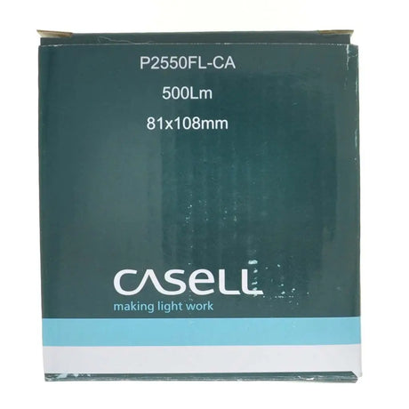 Casell packaging with product specifications on a white background