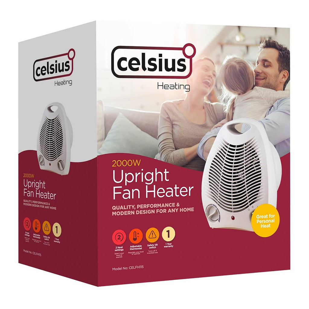 Celsius Upright Fan Heater 2000W CELFH115