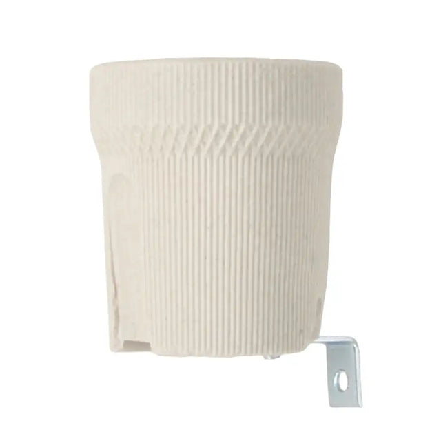 Ceramic Lampholder E27 Base White